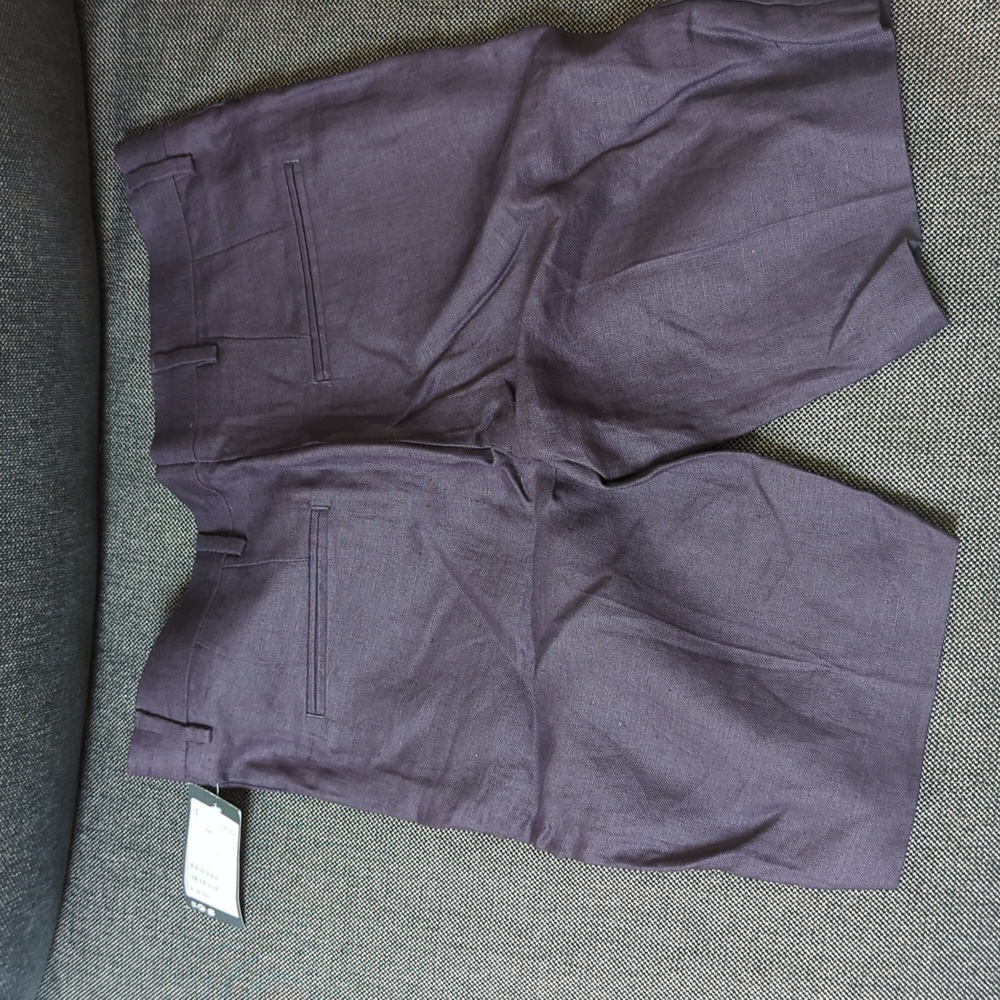 New w/ Tags H&M Shorts Size 32R Dark Purple - Picture 5 of 6